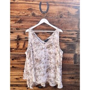 LANE BRYANT | Modern Swing Double-Layer Chiffon Tank 22